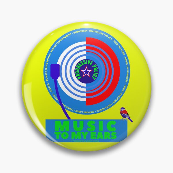 Item preview, PMD00657 Progressive Movement Designs Progressive Record player music motif design with 12 policy goals for progressive Democrats Independents and Bernie Sanders supporters  designed and sold by ProgressiveLeft.