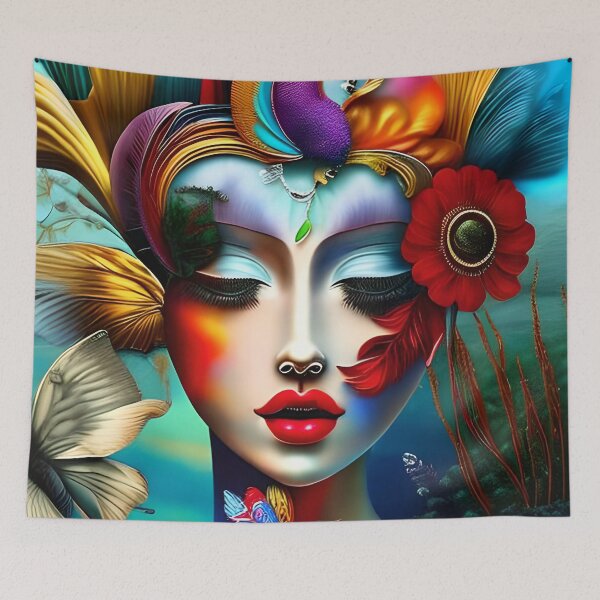 Item preview, Psychedelic Dream Woman Art designed and sold by XCentric00.
