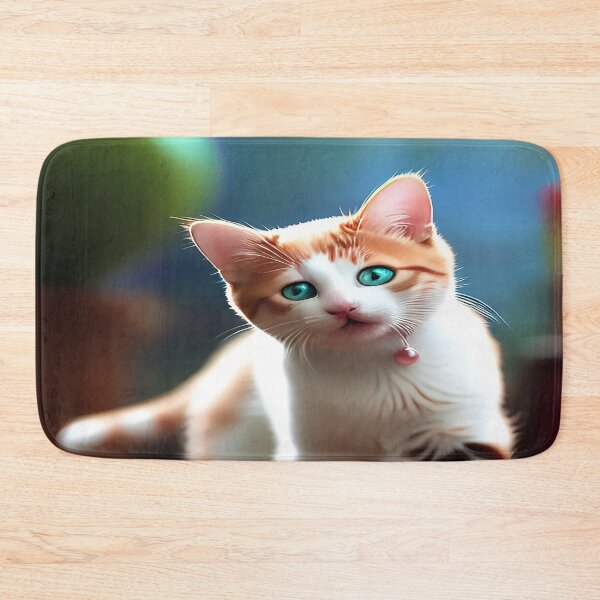 Item preview, Attentive Calico Green Eyed Kitten with Green Background designed and sold by deniselynnimage.
