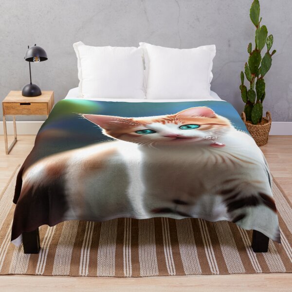 Item preview, Attentive Calico Green Eyed Kitten with Green Background designed and sold by deniselynnimage.
