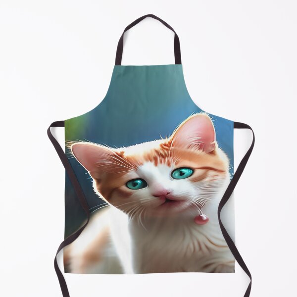 Item preview, Attentive Calico Green Eyed Kitten with Green Background designed and sold by deniselynnimage.
