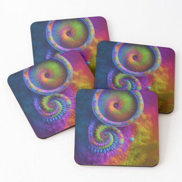 Item preview, Colorful Abstract Shapes & Symbols Digital Painting Art Swirls designed and sold by VersoShopping.
