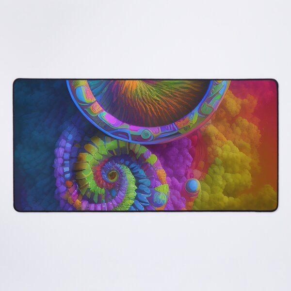 Artikelvorschau, Colorful Abstract Shapes & Symbols Digital Painting Art Swirls entworfen und verkauft von VersoShopping.