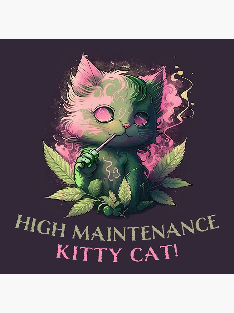 High Maintenance Kitty Cat! Sticker for Sale by mhart64