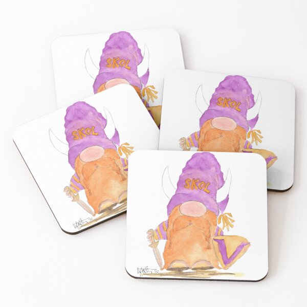 Item preview, SKOL Minnesota Viking Gnome designed and sold by Beth Foster Creative.