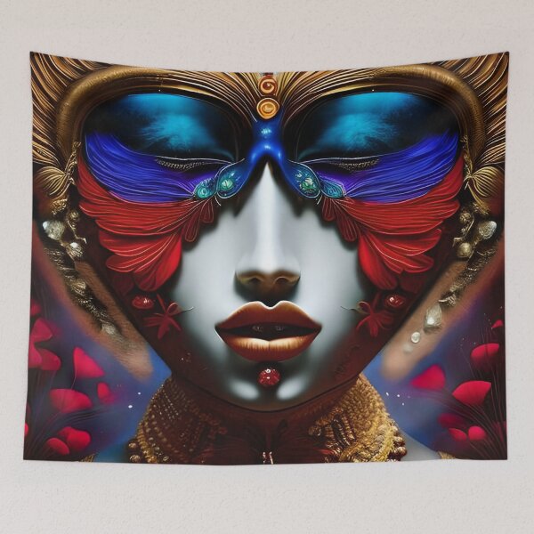 Item preview, Psychedelic Woman Portrait Art designed and sold by XCentric00.