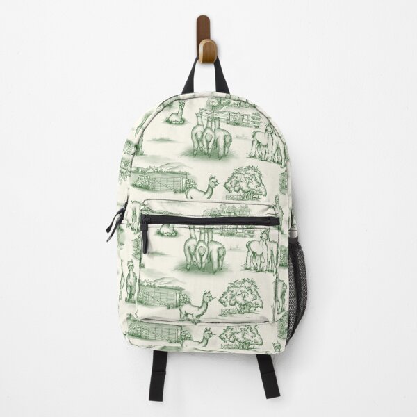 Item preview, Alpaca Toile green on cream designed and sold by Sharilea.