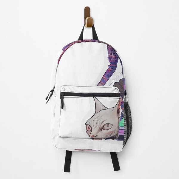 Item preview, Skateboarding Hipster Hairless Cat Sticker designed and sold by BrinaandPops.