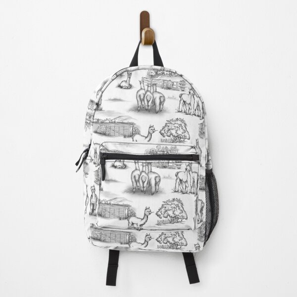 Item preview, Alpaca Toile black and gray on white designed and sold by Sharilea.