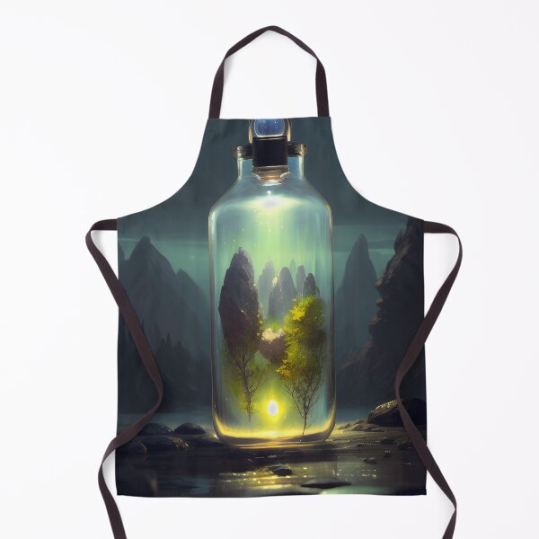 Item preview, Abstract Magical Bottle Fantasy Art Drawing designed and sold by VersoShopping.
