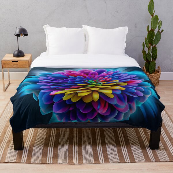 Aperçu de l'œuvre fleur multicolore créée et vendue par SoulGame.