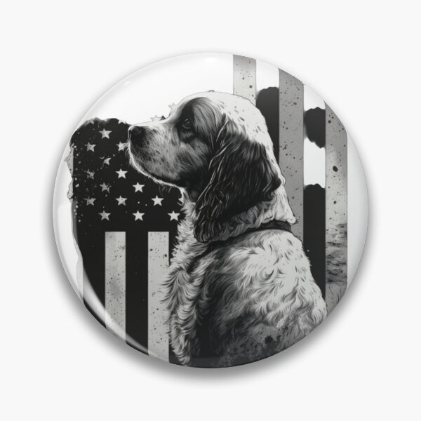 Item preview, US flag and dog designed and sold by Zaolta.