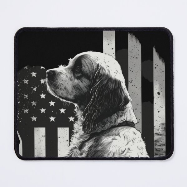 Item preview, US flag and dog designed and sold by Zaolta.