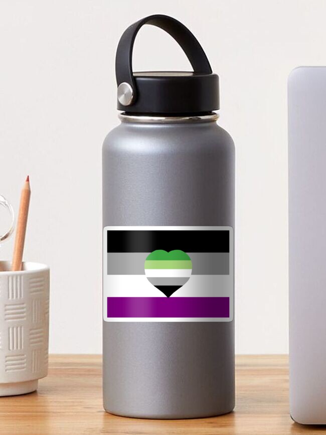 bandera asexual aromática