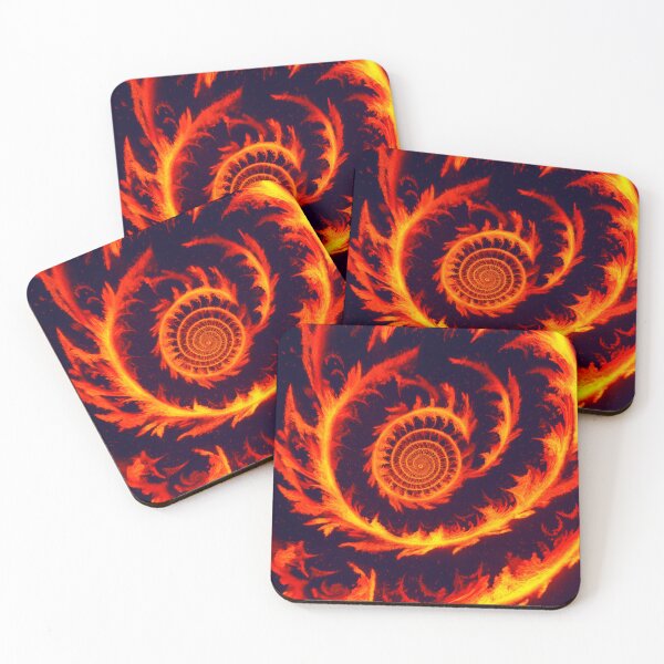 Item preview, Spiral Fire Fractal Red Orange Yellow - Spirals designed and sold by internlvisions.