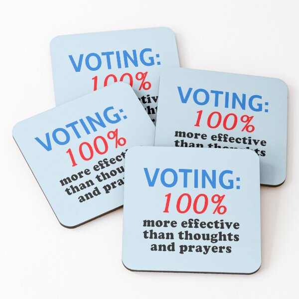 Item preview, GUN CONTROL Voting 100% More Effective than Thoughts and Prayers designed and sold by LoveAndDefiance.