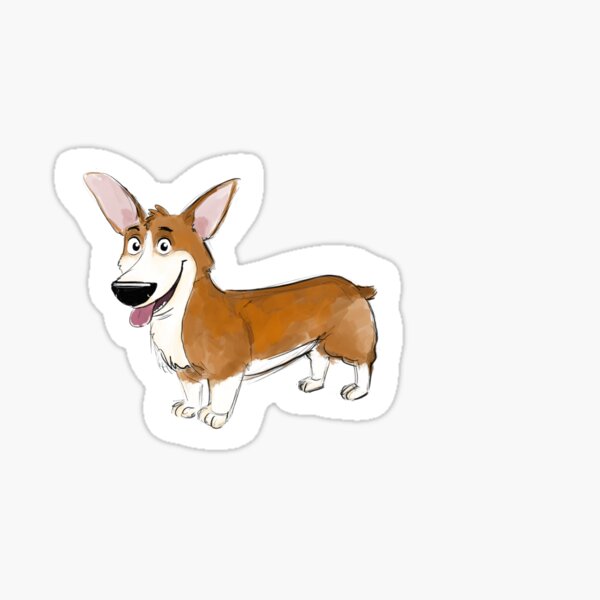 Doggie Doodles- Corgie Sticker