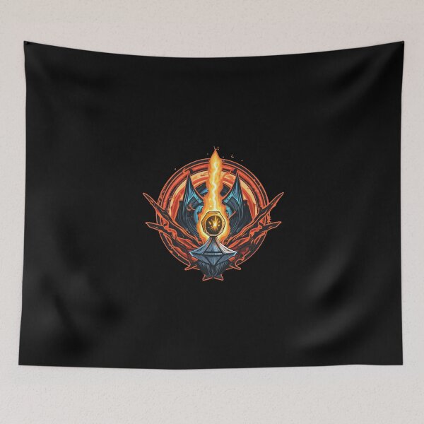 Item preview, Flaming Jewel on Lamp, inside circles designed and sold by PTiger.
