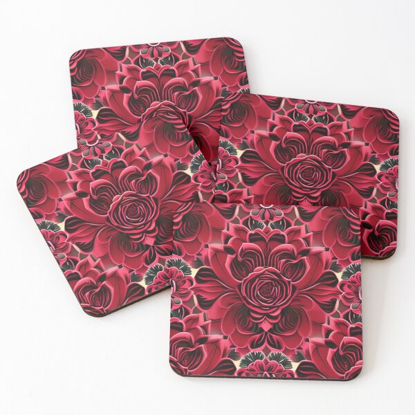 Item preview, Red roses pattern 2 designed and sold by brindled.