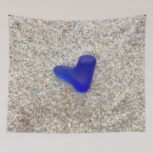 Item preview, Blue Seaglass Heart  designed and sold by LeslieMac713.