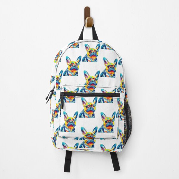 Item preview, Loving Frenchie Colorful Geometric Pattern French Bulldog with Geometric Heart designed and sold by JoyOfHopeStore.