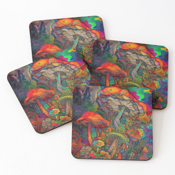 Item preview, Trippy Mushroom Forest designed and sold by ingutted.