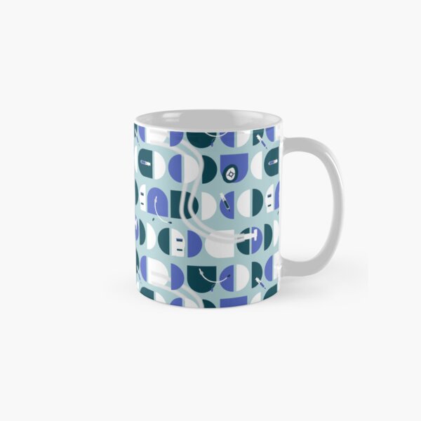 Item preview, Bauhaus Inspired Anesthesia in Blues designed and sold by Hodgepodge Bricolage.