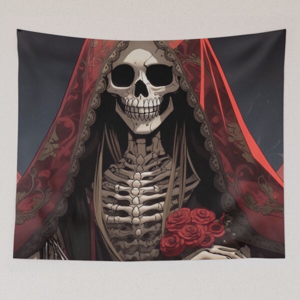 Item preview, Anime Red Rose Santa Muerte designed and sold by ingutted.