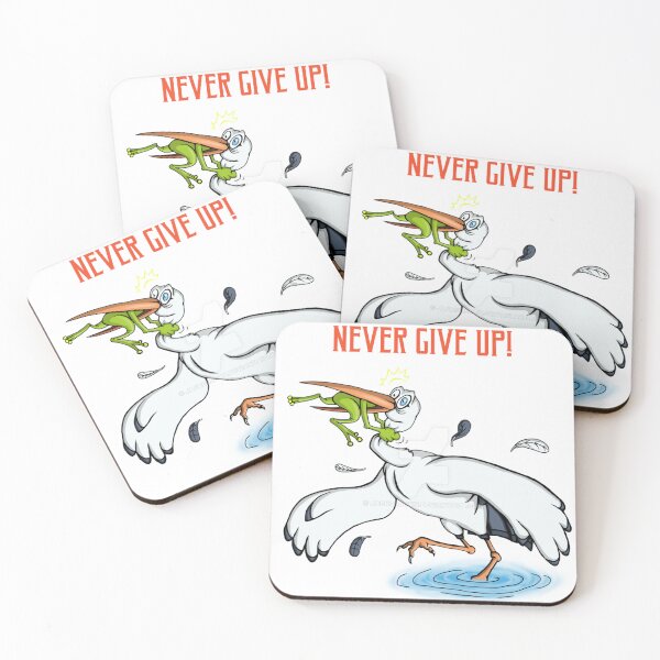 Item preview, never give up funny picture designed and sold by MR LOVICE.