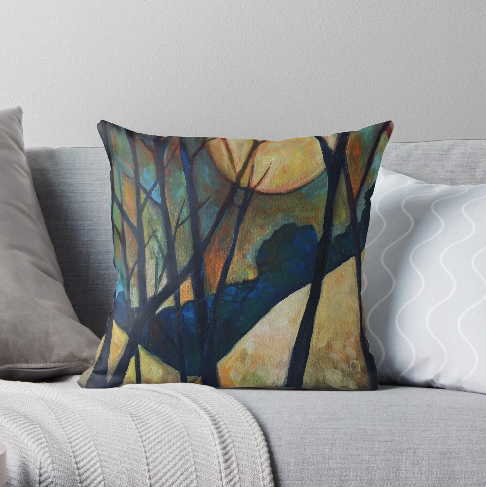 Harvest Moon Throw Pillow