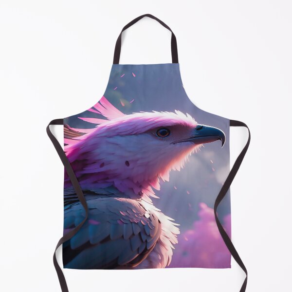 Item preview, Pink Predator Falcon Hawk with Dusty Clouds and Gray Sky designed and sold by deniselynnimage.
