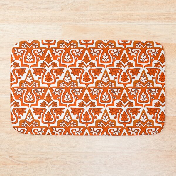 Item preview, Orange Mesogeia Floral designed and sold by Ariadne Kritonos.