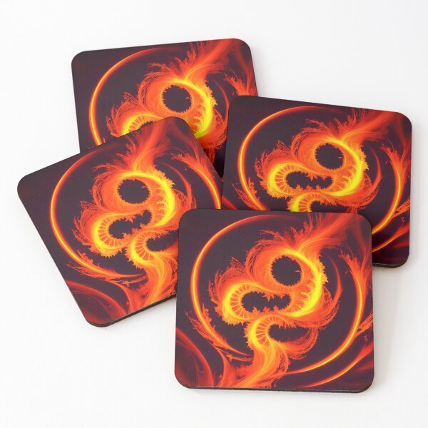 Item preview, Spiral Fire Fractal Flare Red Orange Yellow - Spirals designed and sold by internlvisions.