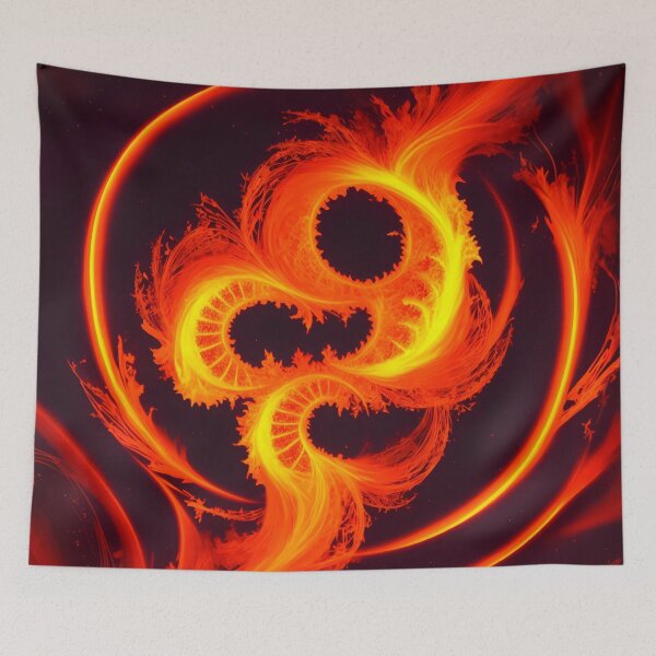 Item preview, Spiral Fire Fractal Flare Red Orange Yellow - Spirals designed and sold by internlvisions.