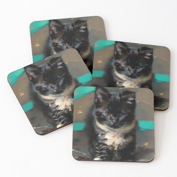 Item preview, Feline Intimacy: A personal kitty oil painting designed and sold by KH-GardenEden.