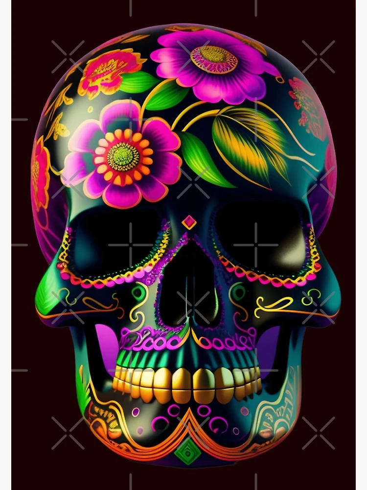 Thumbnail 3 of 3, Poster,  Skull  Color designed and sold by FashionMachine.