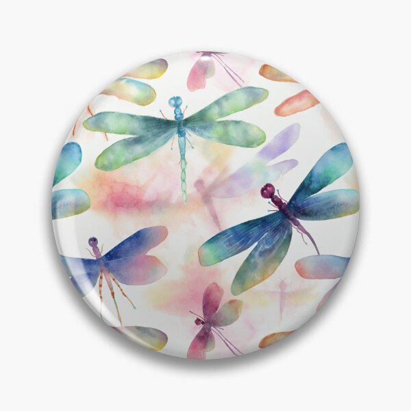 Item preview, Nature's Elegance: Watercolour Dragonfly Pattern Print Collection designed and sold by ThePurpleMelon.