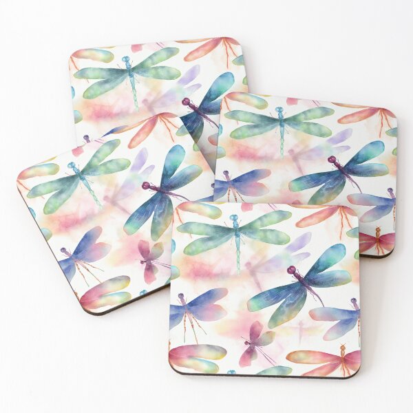 Item preview, Nature's Elegance: Watercolour Dragonfly Pattern Print Collection designed and sold by ThePurpleMelon.
