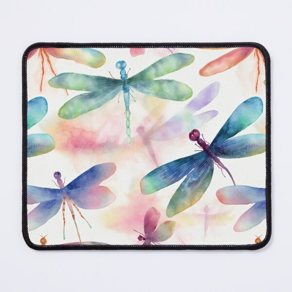 Item preview, Nature's Elegance: Watercolour Dragonfly Pattern Print Collection designed and sold by ThePurpleMelon.