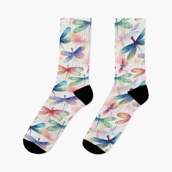 Item preview, Nature's Elegance: Watercolour Dragonfly Pattern Print Collection designed and sold by ThePurpleMelon.