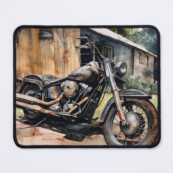 Item preview, Watercolor Bobber Motorcycle designed and sold by Richard Montag.