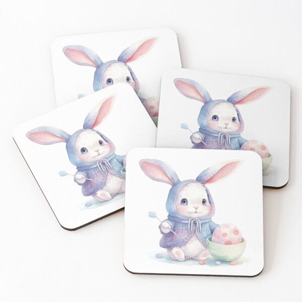 Item preview, Easter bunny painting egg designed and sold by AnimalsCartoon.