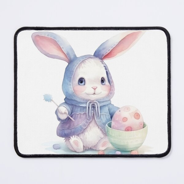 Item preview, Easter bunny painting egg designed and sold by AnimalsCartoon.