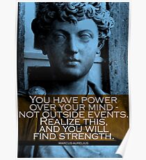 Marcus Aurelius Zitat Poster