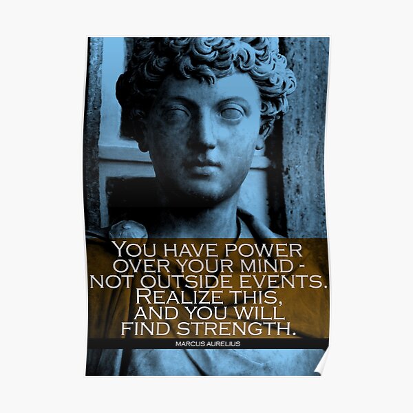 Marcus Aurelius Quote Poster