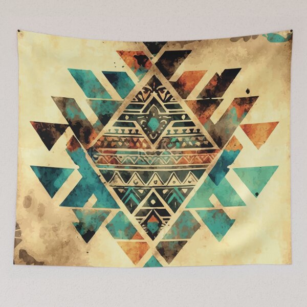 Item preview, A Vintage Southwestern Aztec Bohemian Design - Boho Chic Patterns designed and sold by GVRDesign.