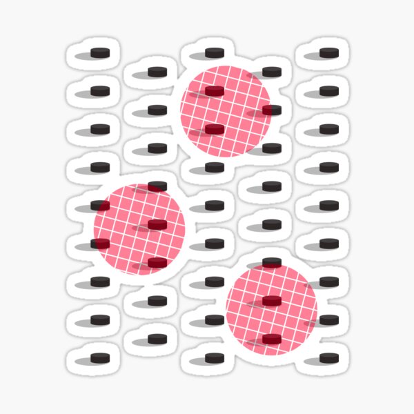 Pop Pucks #redbubble #hockey #sport Sticker