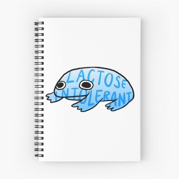 Item preview, Lactose Intolerant and My Tummy Hurt | blue gradient crying frog, frog sticker designed and sold by iristocat.