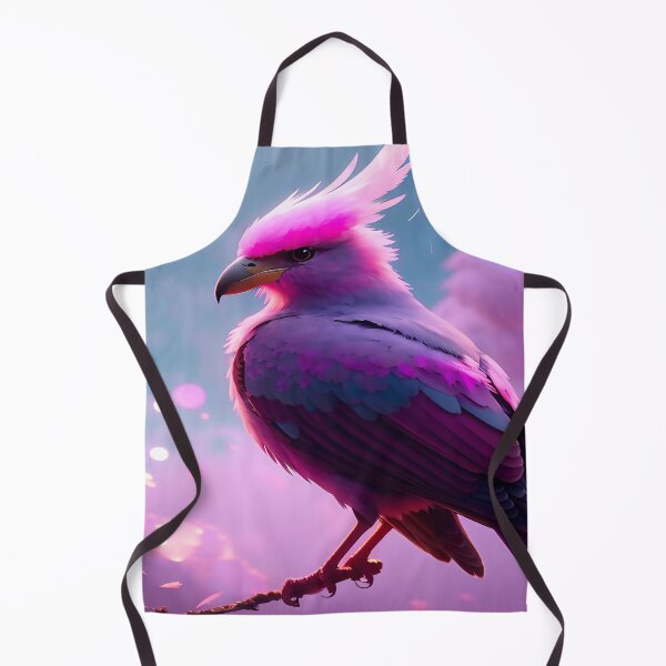 Item preview, Pink Feathered Blue Jay with Fluffy Clouds and Gray Skies designed and sold by deniselynnimage.