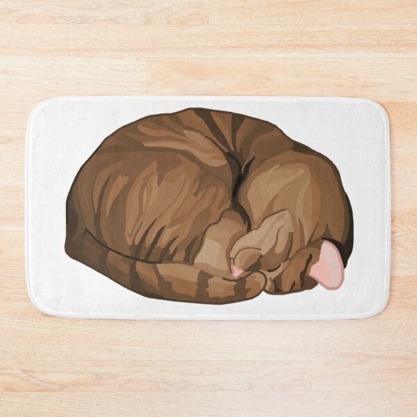 Item preview, Sleeping Curled Brown Tabby Cat designed and sold by Deborah Camp.